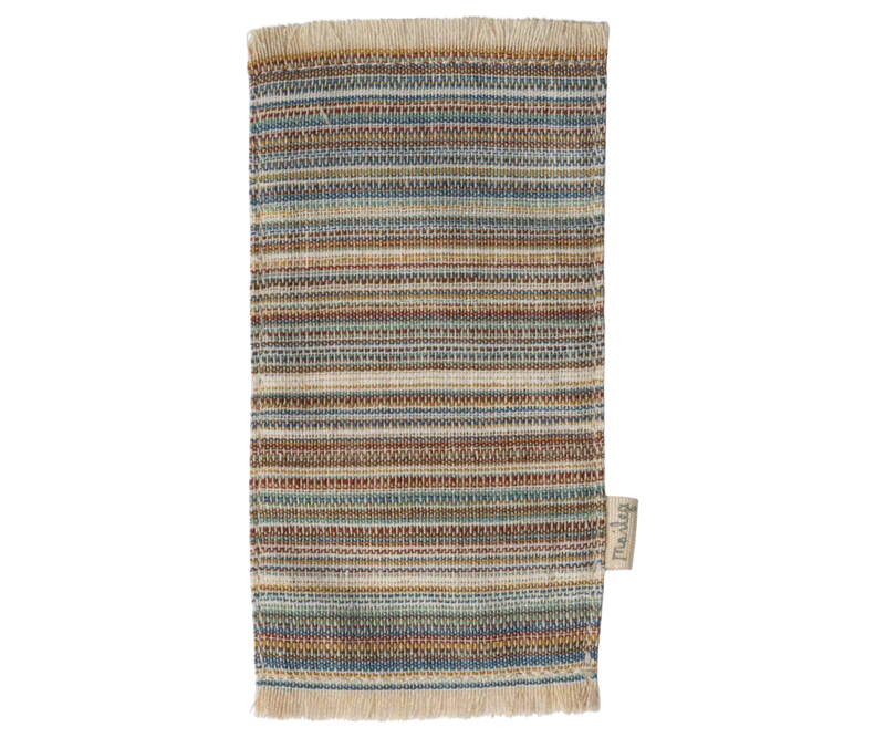 Maileg Striped Medium Rug - Soft and Durable Home Decor for Living Room, Bedroom, or Nursery