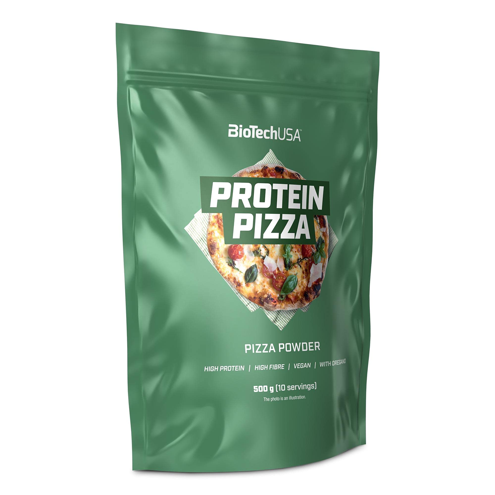BioTechUSA Pizza Protein Powder - High Protein, Low Carb, 500g for Muscle Recovery & Weight Management | Perfect for Post-Workout & Healthy Snacking
