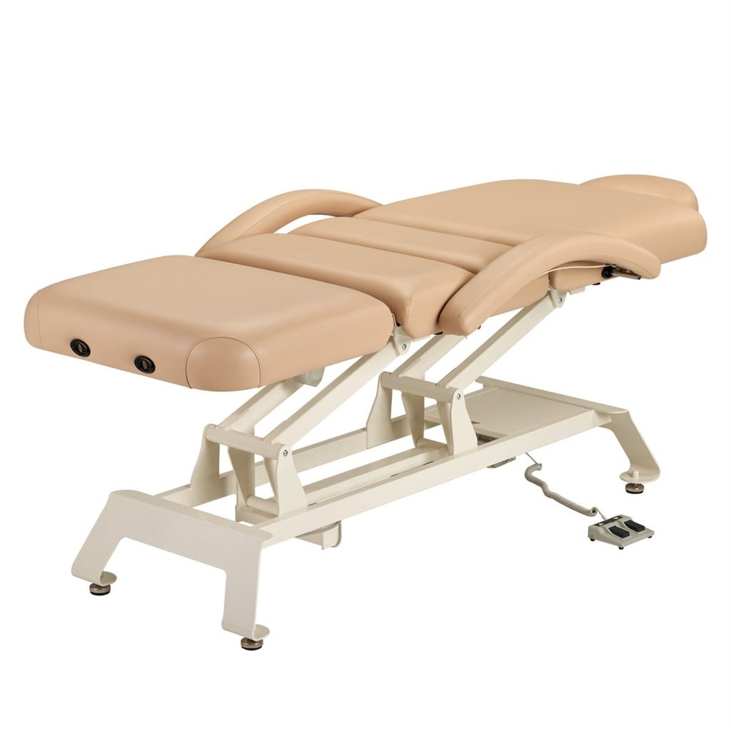 VIVANOVA German Dewert Motor Camino Deluxe Electric Massage Table with 2 Headrests - Professional Adjustable Therapy Bed for Chiropractic, Spa & Home Use
