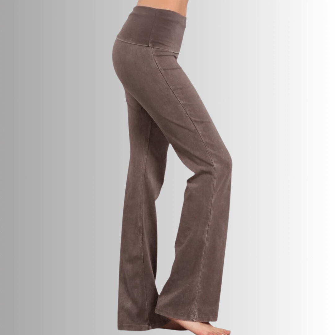 Bootcut Flare Mineral Washed Jeggings for Women - Made in USA | Stretchy Denim Pants for Casual Wear & Everyday Comfort