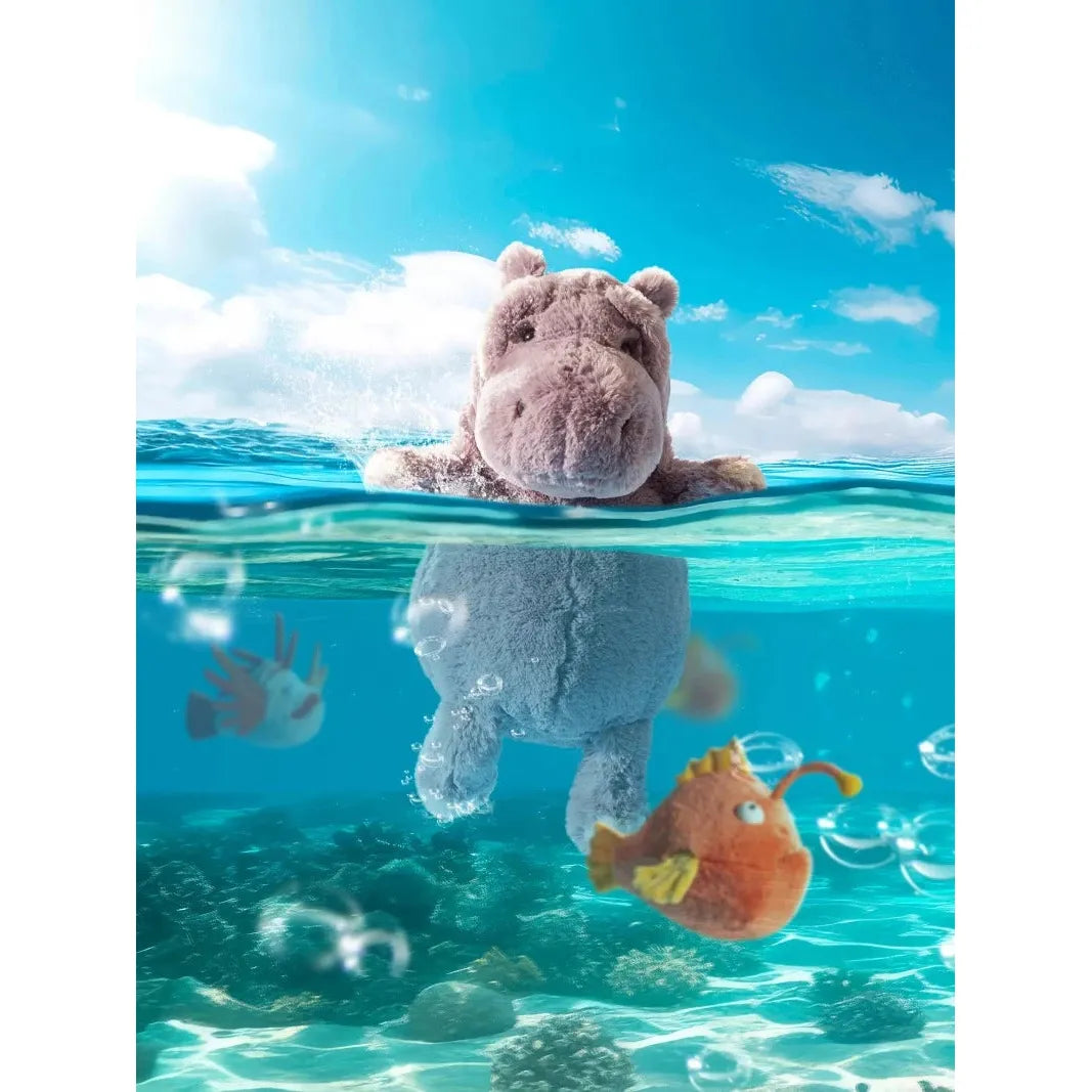 Myrtle Hippopotamus Plush Toy - Soft & Cuddly Stuffed Animal for Kids, Perfect Gift for Birthdays & Holidays - Great for Nursery Decor, Playtime & Collectibles