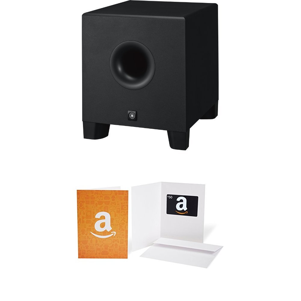 Yamaha HS8 Professional Studio Subwoofer - High-Performance Bass Speaker for Music Production & Home Theater | Includes $50 Amazon Gift Card | Perfect for Recording Studios, DJs & Audiophiles