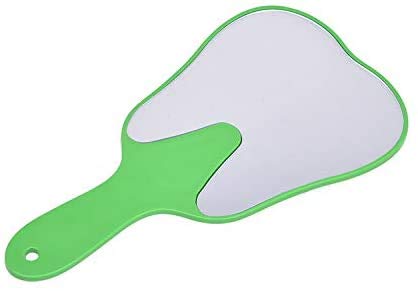 6-Piece Dental Mirror Set - Tooth Shaped Handle Dentist Tools with Plastic Glass for Oral Exams, Makeup Application & Beauty Care - Perfect for Dentists, Hygienists & Home Use