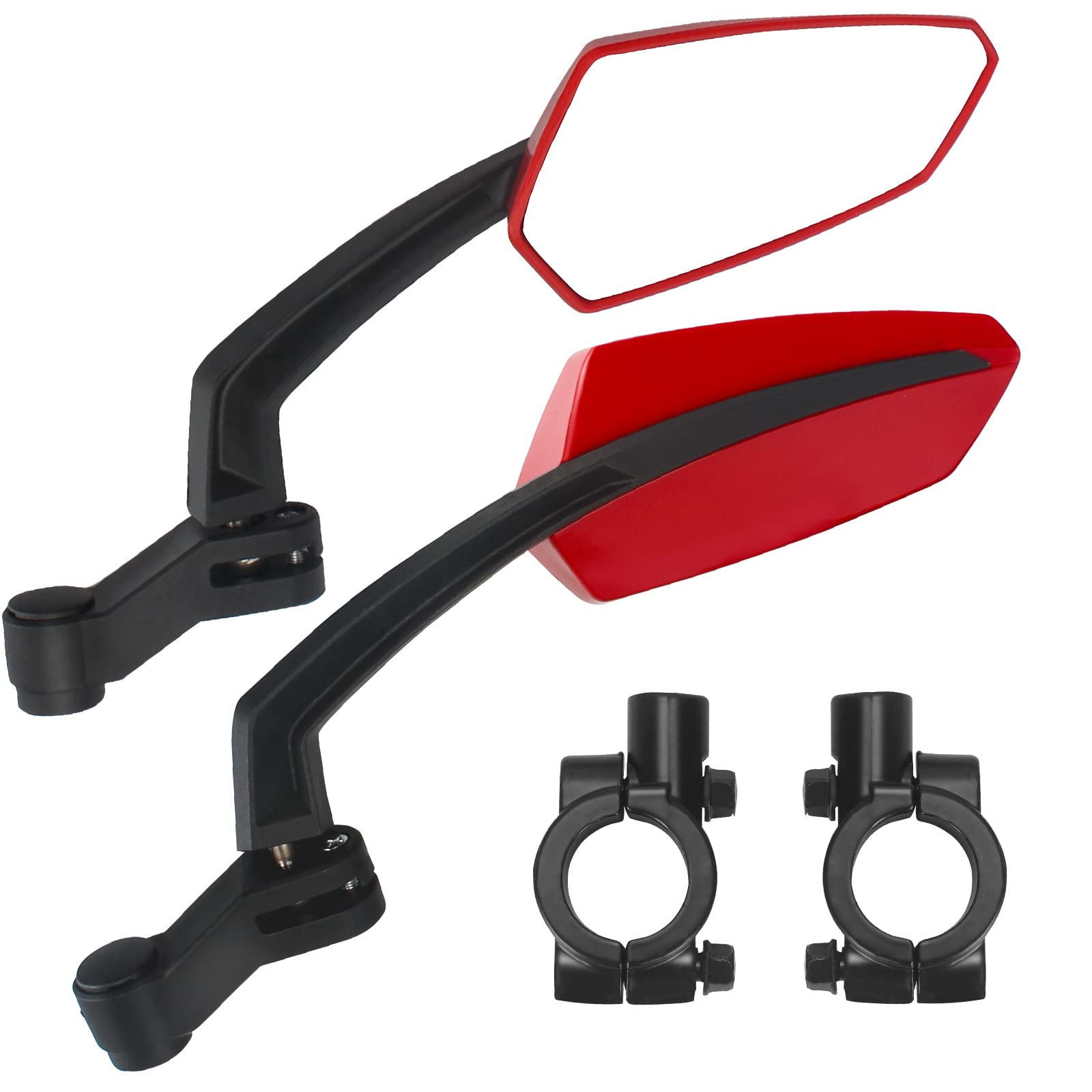 Adjustable Bike Mirror - 360° Rotatable Handlebar Rearview Mirror for Safe Cycling | Wide Angle, Shockproof Bicycle Mirror | Perfect for Commuting, Road Biking & Mountain Trails