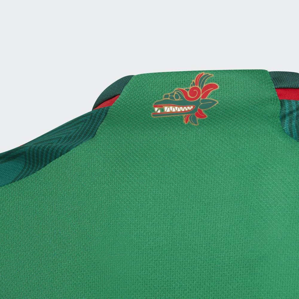 adidas Mexico 22 Home Jersey for Kids - Authentic Soccer Jersey for Boys & Girls - Perfect for Matches, Training, and Fan Support