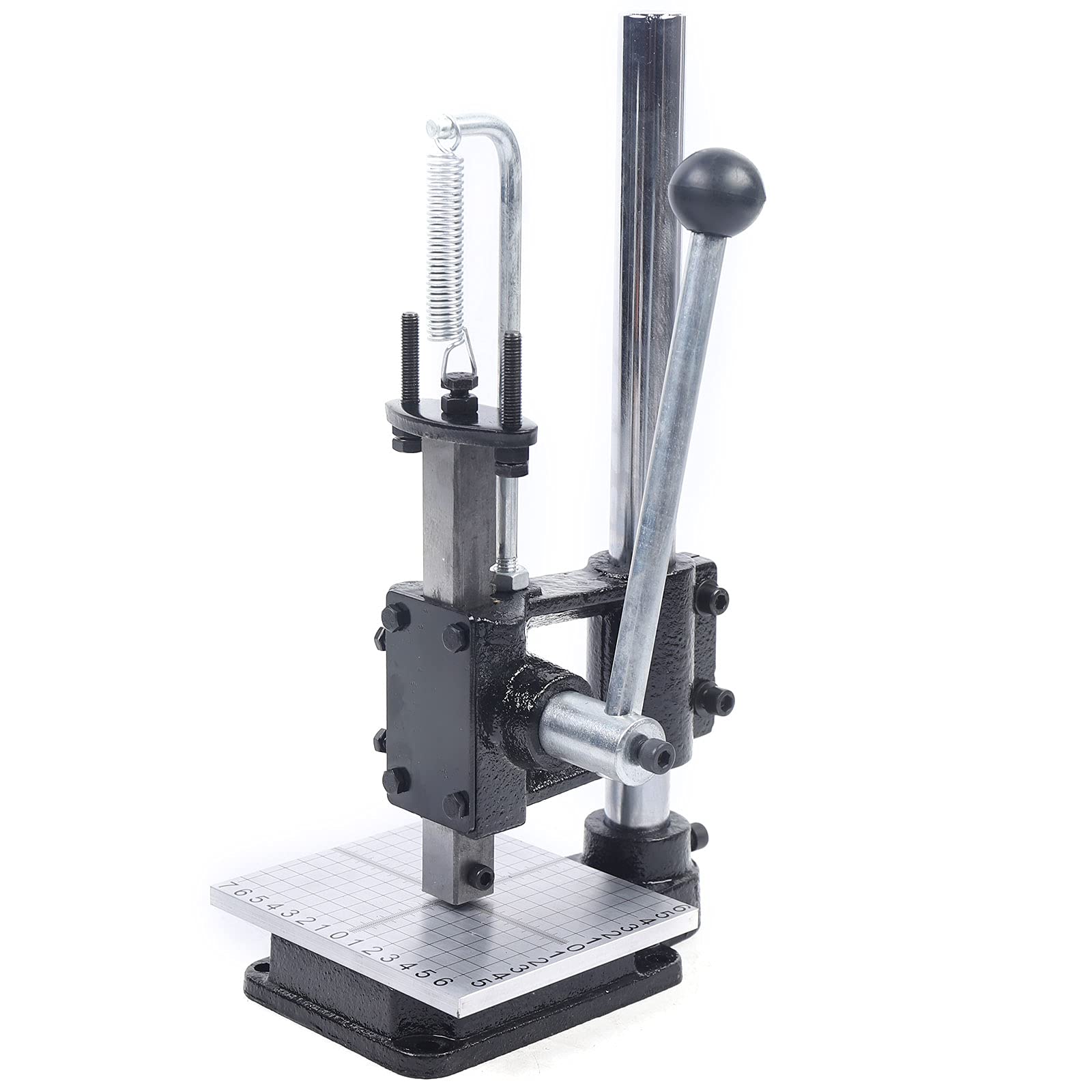 Professional Manual Leather Hole Punch Tool - Heavy Duty Leather Imprinting Press Machine for DIY Crafting | Perfect for Leatherworking, Belt Making & Wallet Repair (Cost-Effective Version)