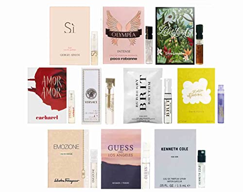 Luxury Women's Perfume Sampler Set - 10 Premium Designer Fragrance Vials (Set A) for Gifts, Travel & Everyday Wear | Top Brand Perfume Samples Collection
