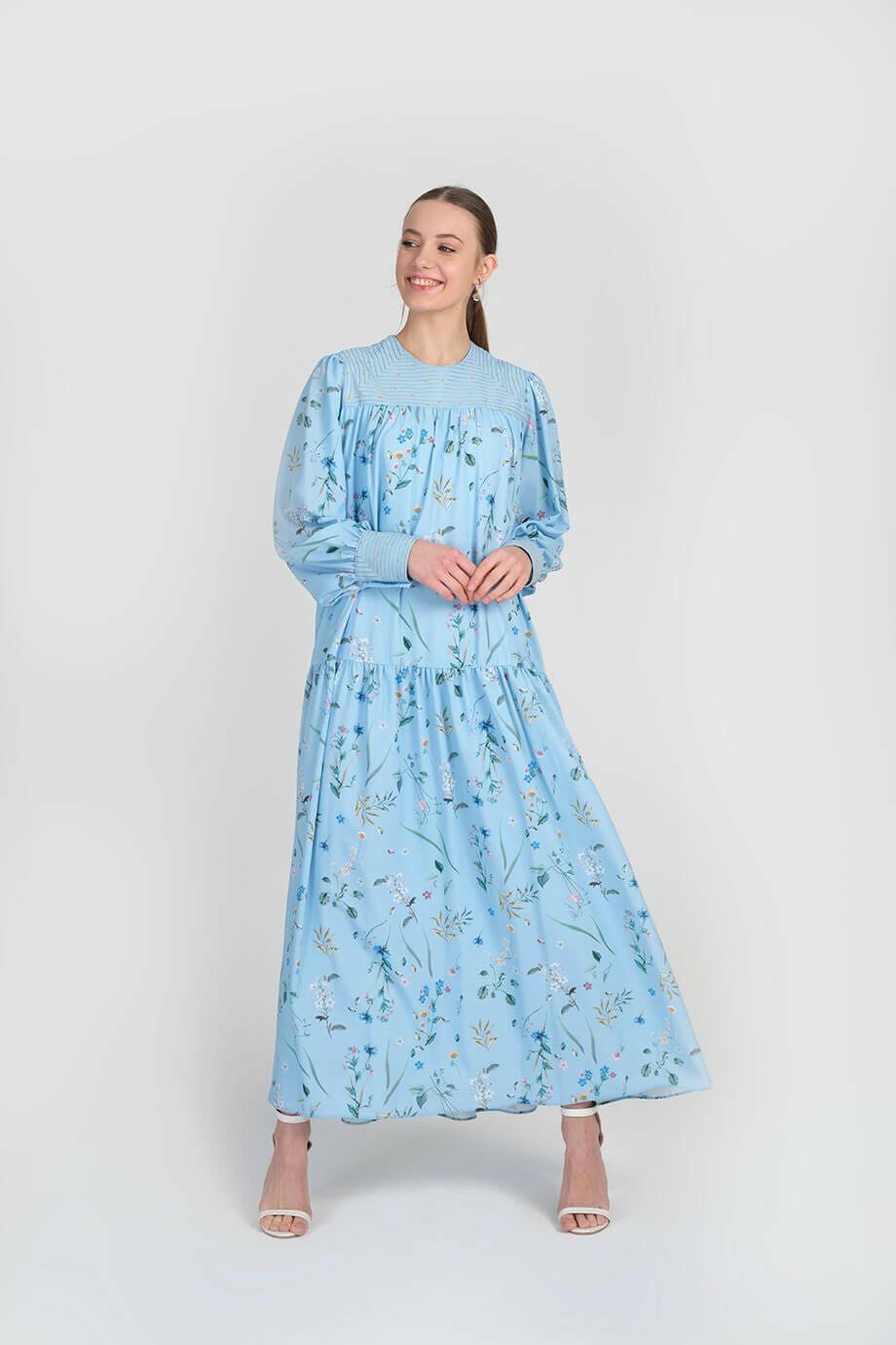 Ophelia Tiered Maxi Dress for Women - Flowy Summer Beach Dress with Pockets | Perfect for Vacations, Weddings & Outdoor Parties