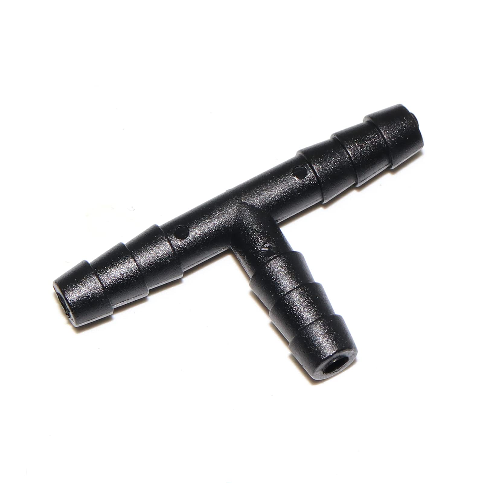 Woodzdon 25 Pcs Black Nylon Tee Vacuum Connector - 3/16