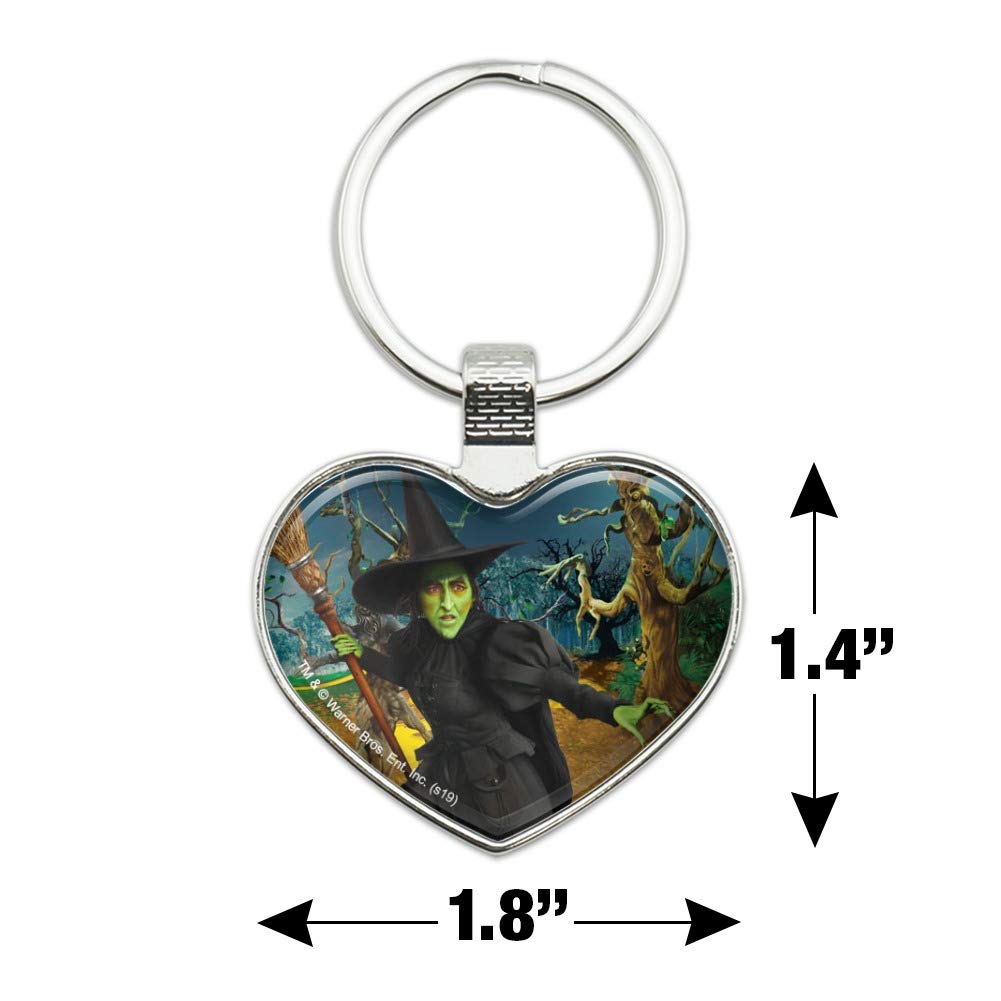 Wicked Witch of Oz Metal Keychain - Heart Love Key Ring for Wizard of Oz Fans | Perfect for Gifts, Backpacks & Keychains Collection