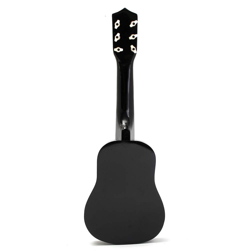 **Kisangel 21 Inch Wooden Acoustic Guitar for Kids - 6 String Folk Guitar Vintage Style, Beginner Musical Instrument & Developmental Toy (Black) - Perfect for Learning, Gifts, and Home Play**