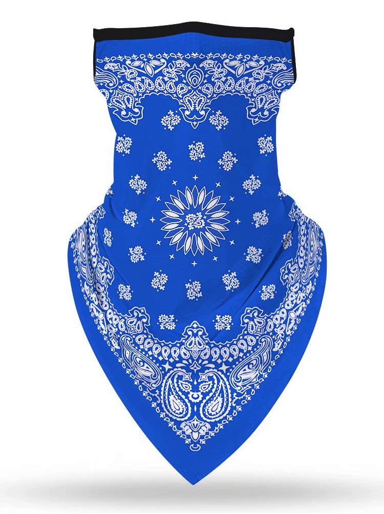 Breathable Face Scarf Bandana with Ear Loops - UV Protection Balaclava for Men & Women - Dustproof Neck Gaiter for Motorcycle Riding, Hiking & Outdoor Activities