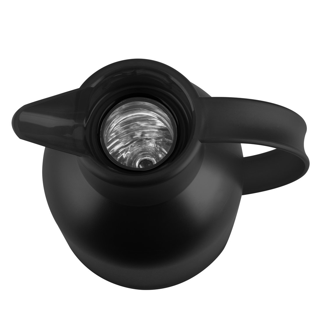 Emsa Samba Quick Press Vacuum Insulated Thermal Carafe - 34 oz Translucent Black | Keep Coffee Hot for Hours | Perfect for Office, Home & Outdoor Use