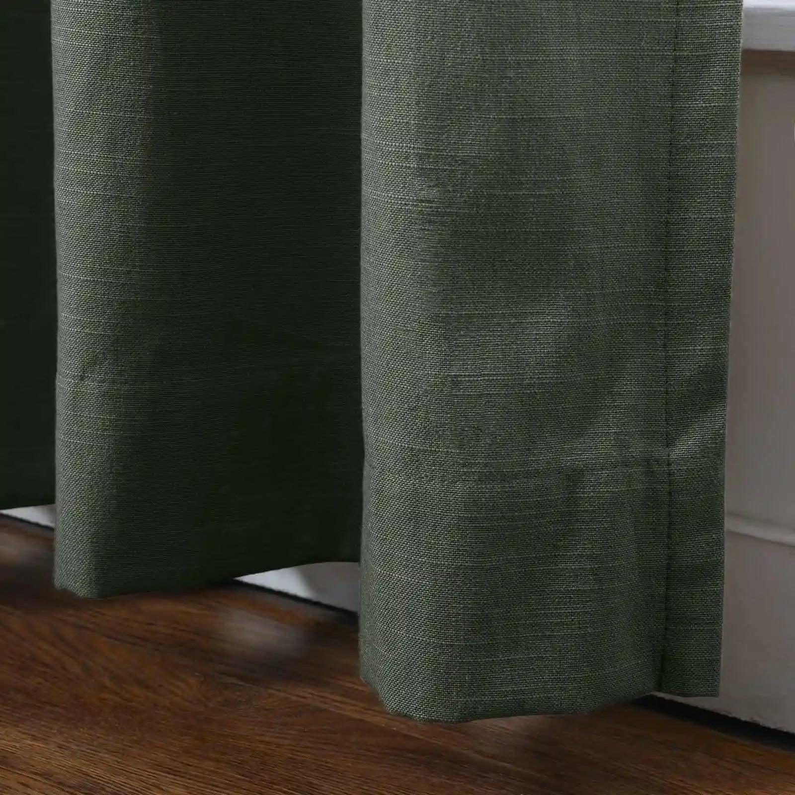 Luxury Linen Cotton Curtains - Soft Top Blackout Drapes for Living Room & Bedroom - Elegant Window Treatments for Home Decor