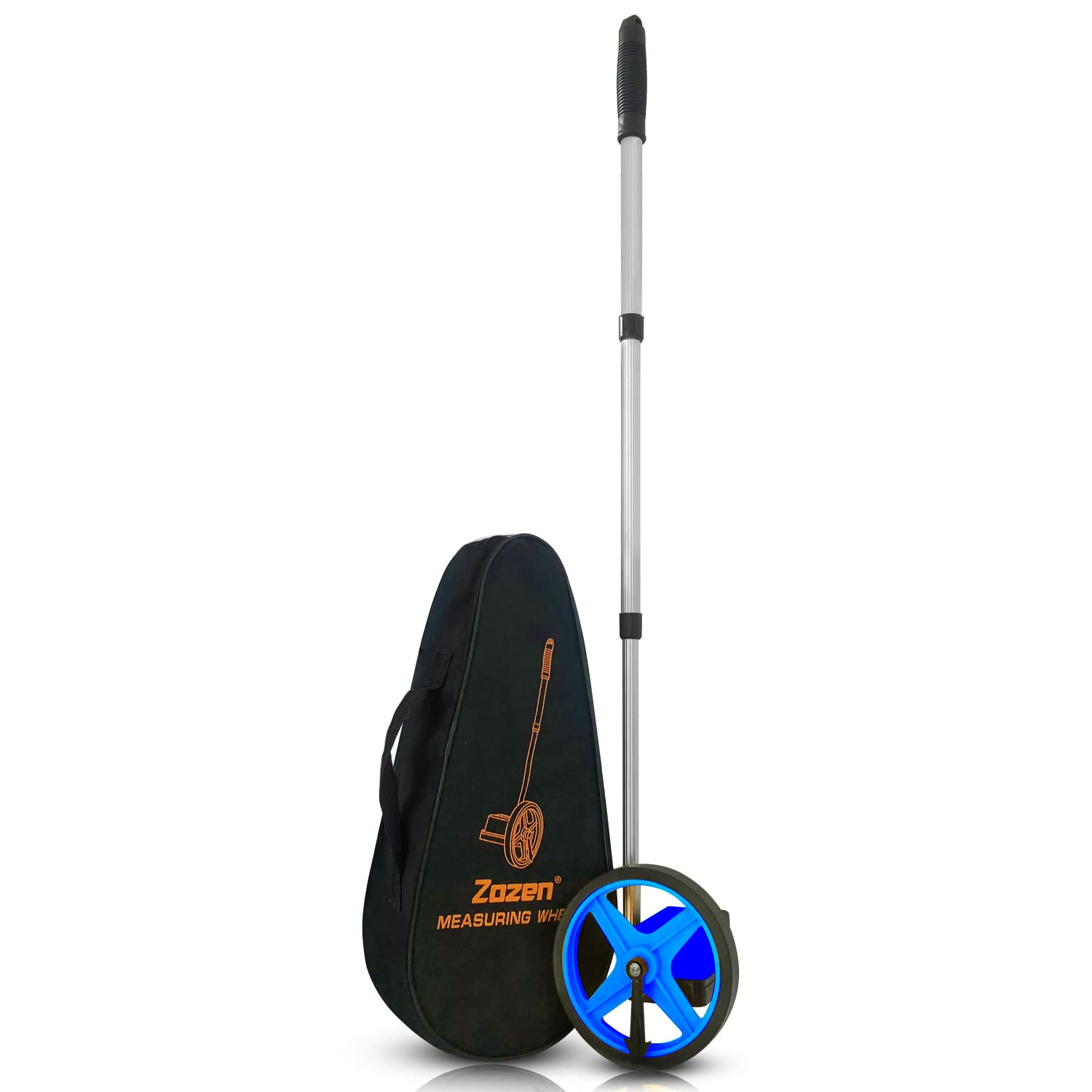 Zozen 6-Inch Measuring Wheel - Collapsible Distance Measuring Tool with Carrying Bag (Up to 10,000Ft) - Perfect for Landscaping, Construction, and DIY Projects