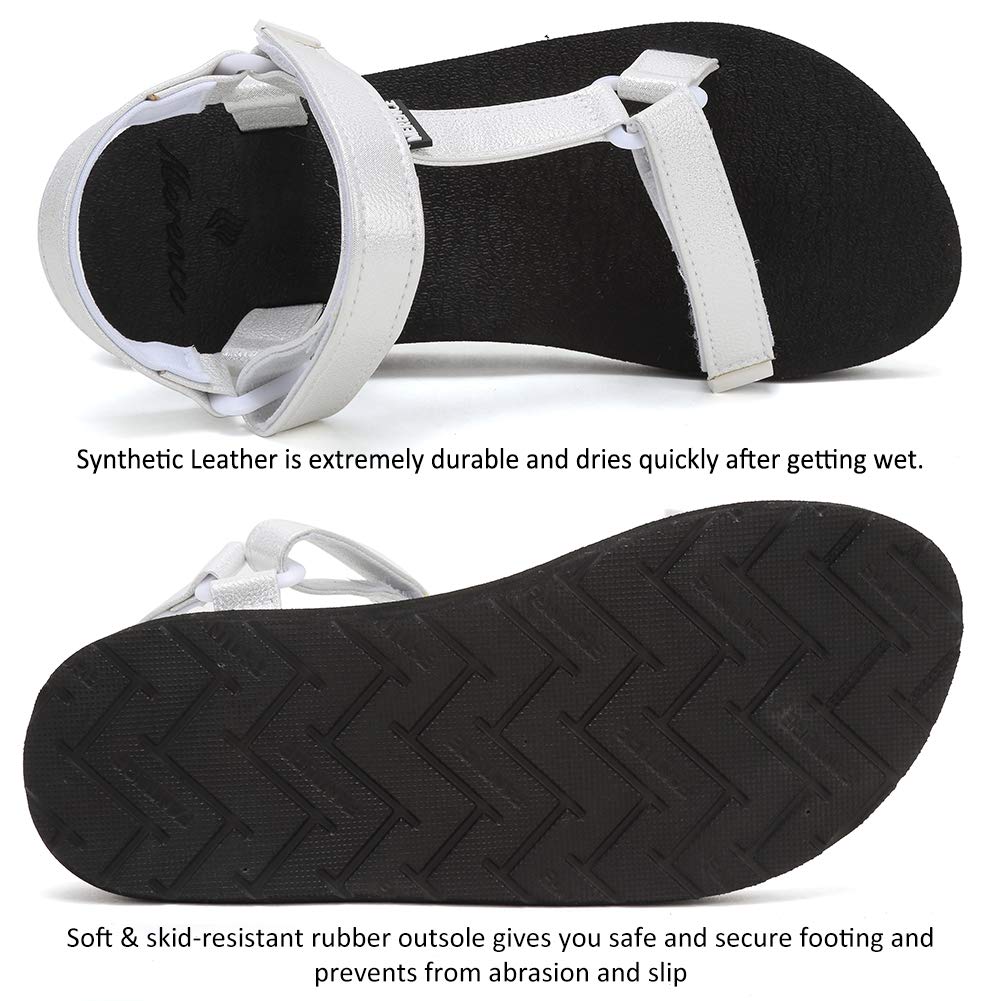 EQUICK Women's Arch Support Athletic Sandals - Comfortable Yoga Mat Insoles for Beach, Outdoor Sports & Indoor Walking - Perfect for Yoga, Running, Travel and Daily Wear