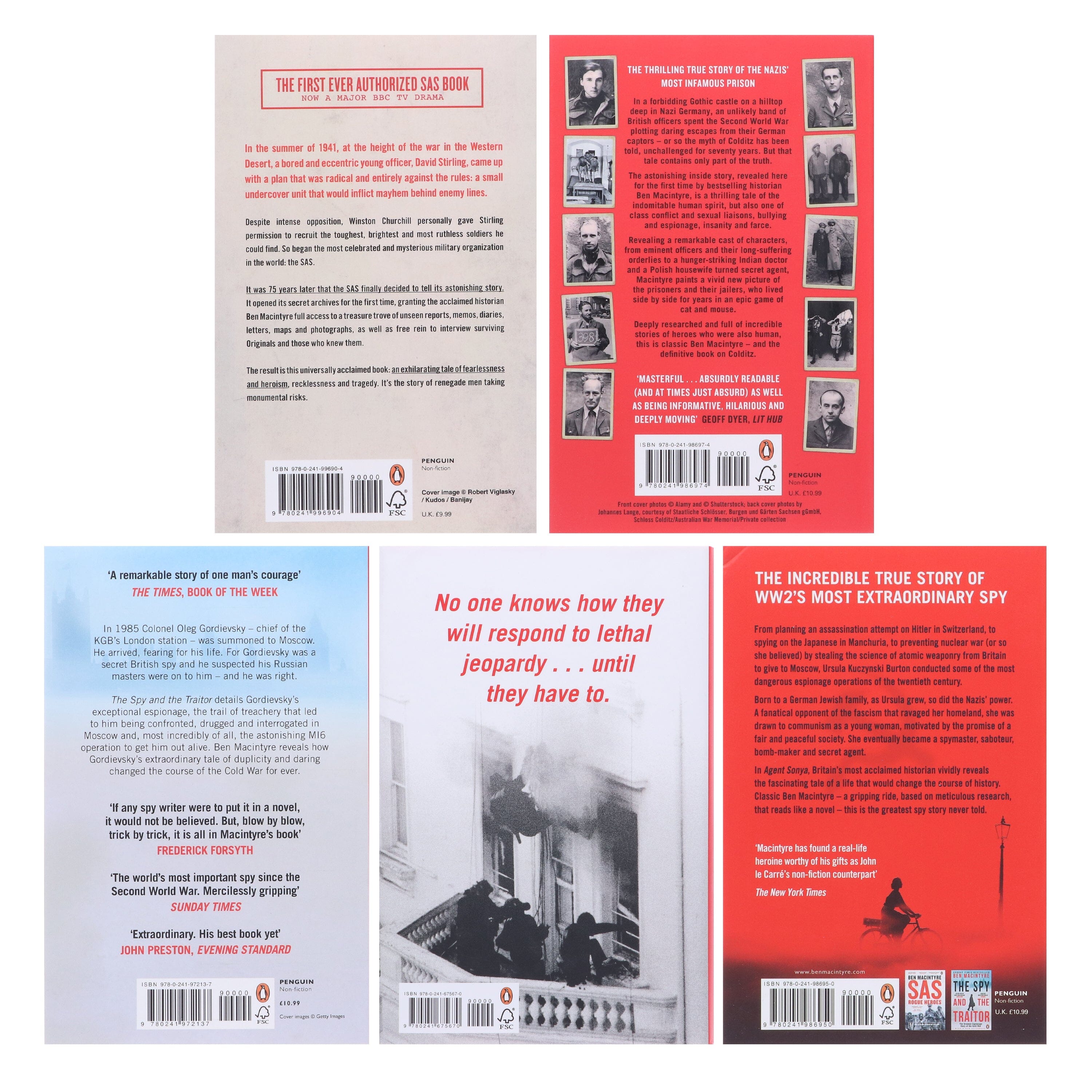Ben Macintyre 5 Books Collection Set - Non Fiction Paperback & Hardback Editions - Perfect for History Lovers, Book Collectors & Gift Giving