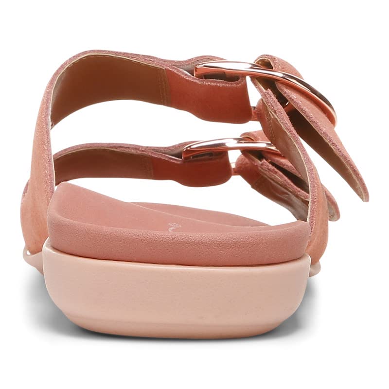 Vionic Women's Mirage Corlee Casual Slip-On Slide Sandals - Orthotic Arch Support with Three-Zone Comfort Technology | Comfortable & Supportive Ladies Sandals for Walking, Travel & Everyday Wear
