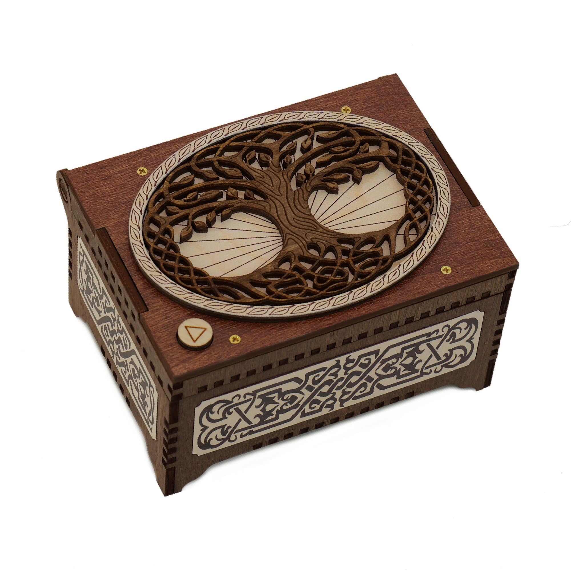 Custom Celtic Tree of Life Music Box - Personalized Engraved Photo & Song Gift for Weddings, Anniversaries & Special Occasions | Plays Your Favorite Melody | Unique Keepsake Present for Her/Him