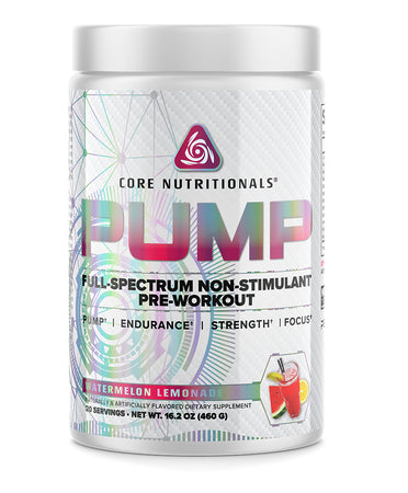Core Pump Non-Stimulant Pre-Workout Supplement - Boost Performance & Endurance for Gym, Fitness & Bodybuilding Training