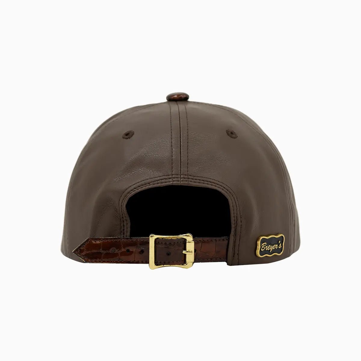Breyer's Buck 50 Leather Watch Hat - Genuine Leather Adjustable Cap for Men - Perfect for Outdoor Adventures, Hunting, and Casual Wear