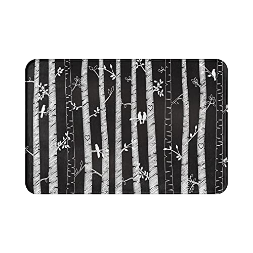 White and Black Tree Birds