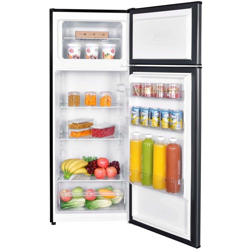 Danby 7.4 cu ft Top Freezer Refrigerator DPF074B2BSLDB - Energy Efficient Compact Fridge for Apartments, Dorms, Offices & Small Spaces