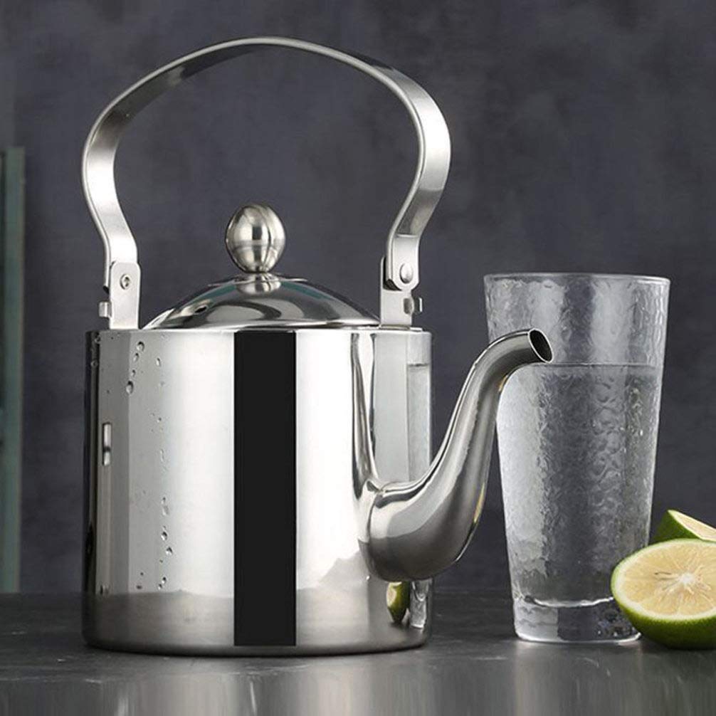 Premium Stainless Steel Teapot with Infuser - Stovetop Safe Tea Kettle for Loose Leaf & Herbal Tea - Perfect for Home, Office & Outdoor Tea Brewing