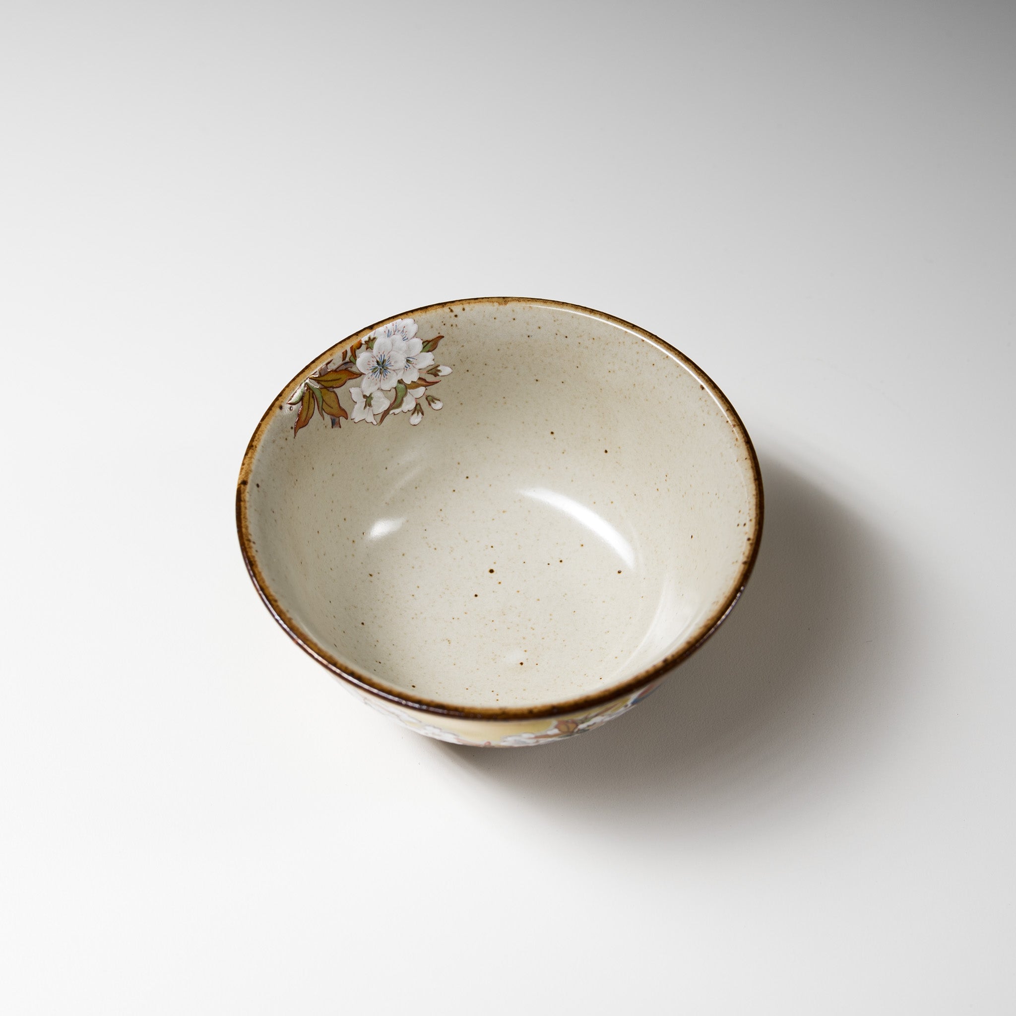 Authentic Japanese Kutani Ware Rice Bowl - Kacho Fugetsu Hand-Painted Ceramic Tea Bowl | Elegant Dining & Tea Ceremony | Perfect for Sushi, Rice, Matcha & Home Decor