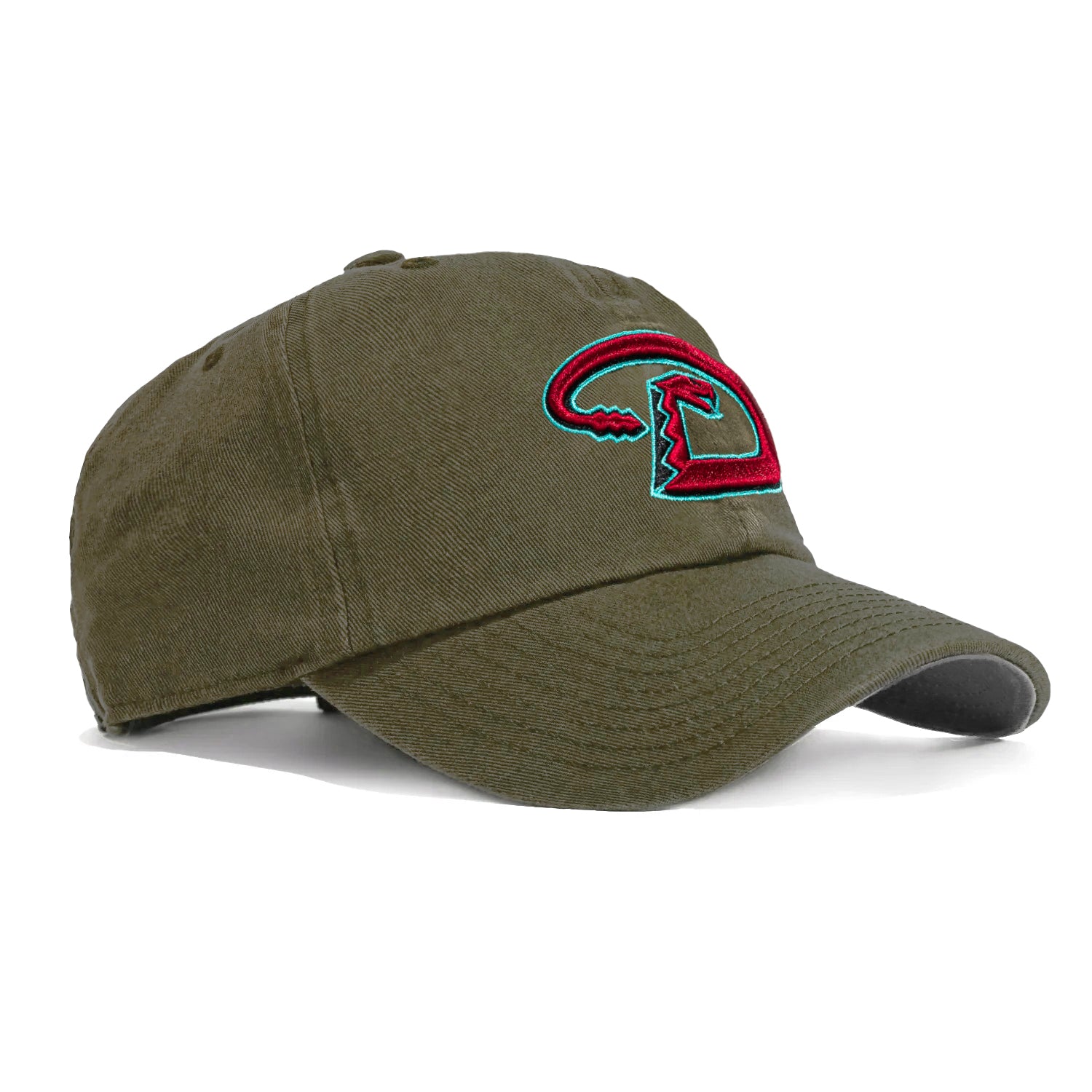 47 Brand Arizona Diamondbacks Adjustable Cleanup D Hat - Olive Green Baseball Cap for Men & Women - Perfect for Games, Outdoor Activities & Fan Gear