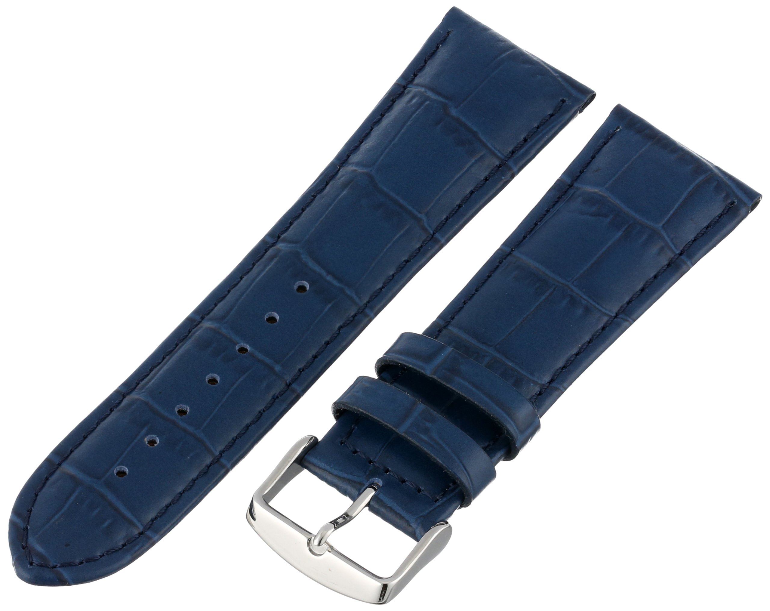 Hadley-Roma Genuine Leather Watch Band for Men - MSM898RA-180 - Replacement Strap for Dress Watches & Business Style Timepieces