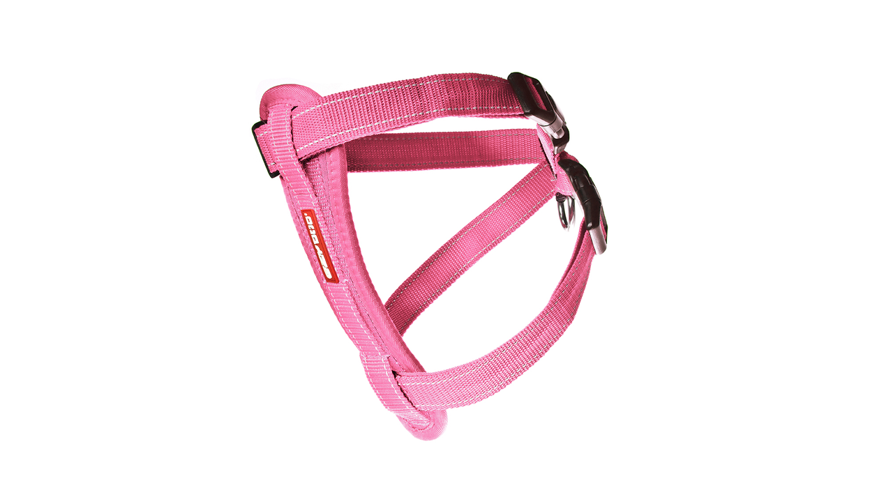 EzyDog No-Pull Chest Plate Dog Harness in Pink - Comfortable & Adjustable for Small to Large Dogs - Perfect for Walking, Running & Outdoor Adventures