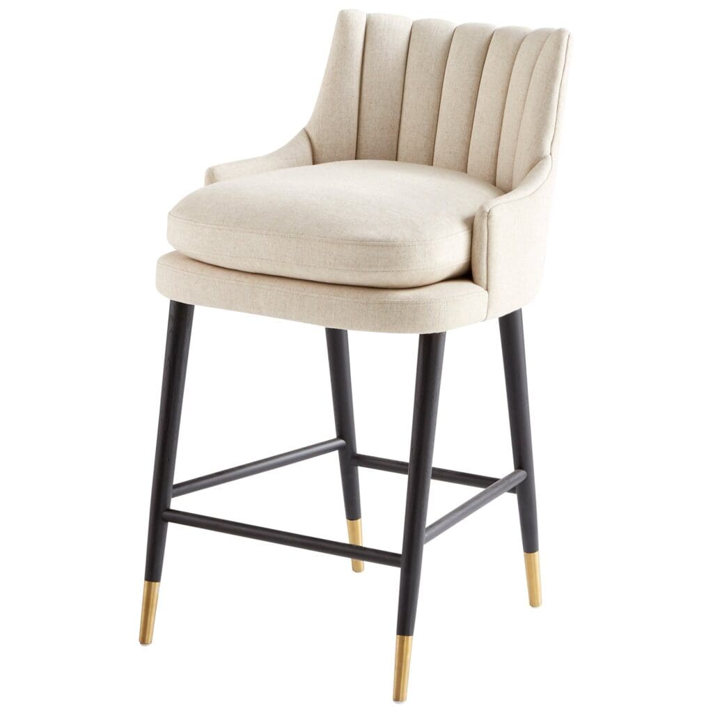 Cyan Design 10786 Tesoro Counter Stool - Natural Wood Finish, Small Bar Stool for Kitchen Island & Breakfast Nook | Compact & Stylish Home Dining Furniture