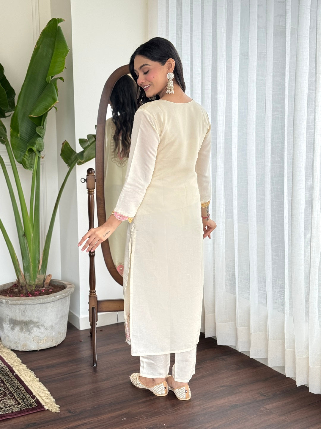 Elegant Printed Embroidered Pant Suit for Women - Ready to Wear Formal Outfit for Office, Parties & Special Occasions