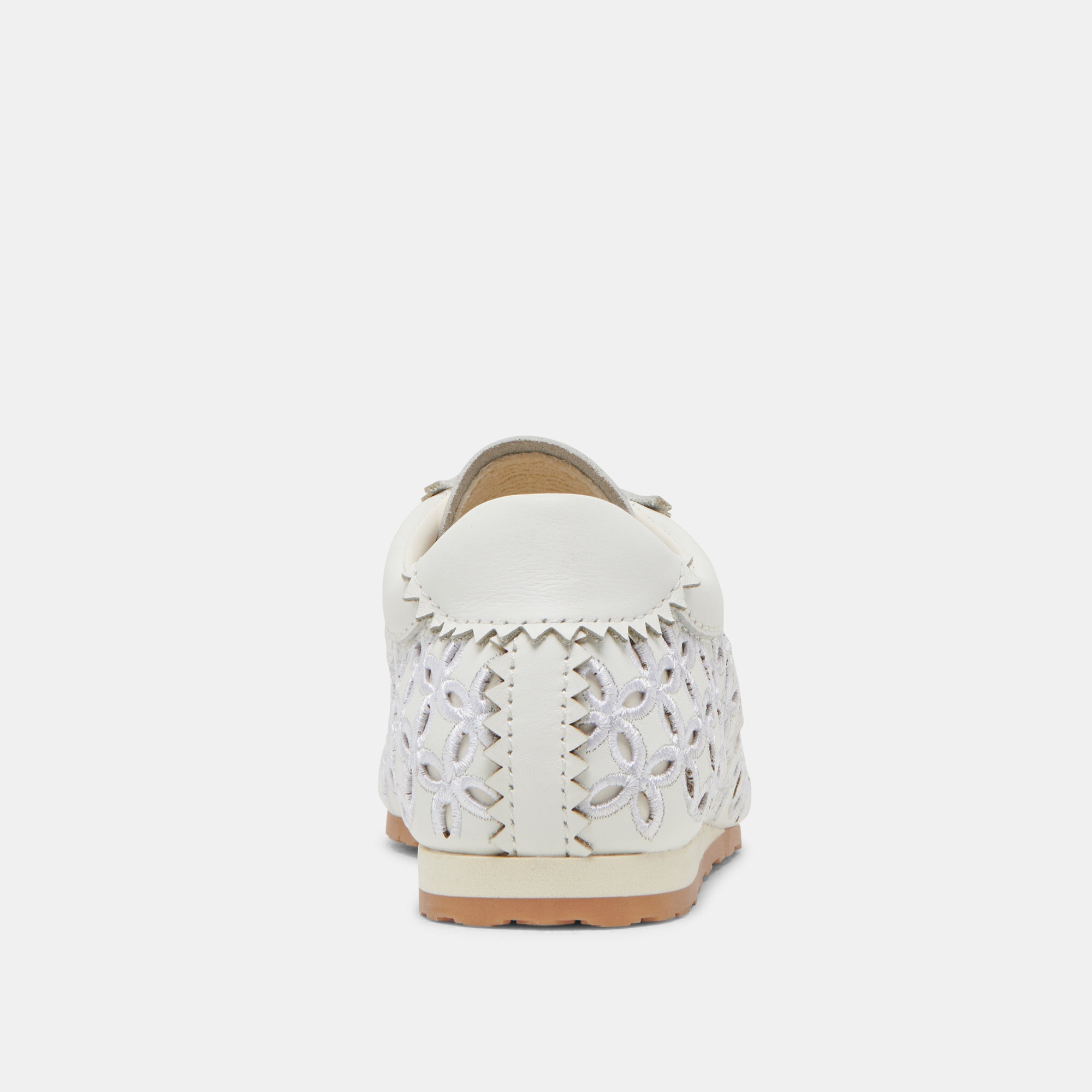 DANIE EYELET PERF SNEAKERS True White Leather Women's Fashion Shoes - Perfect for Casual Wear, Office & Everyday Outfits