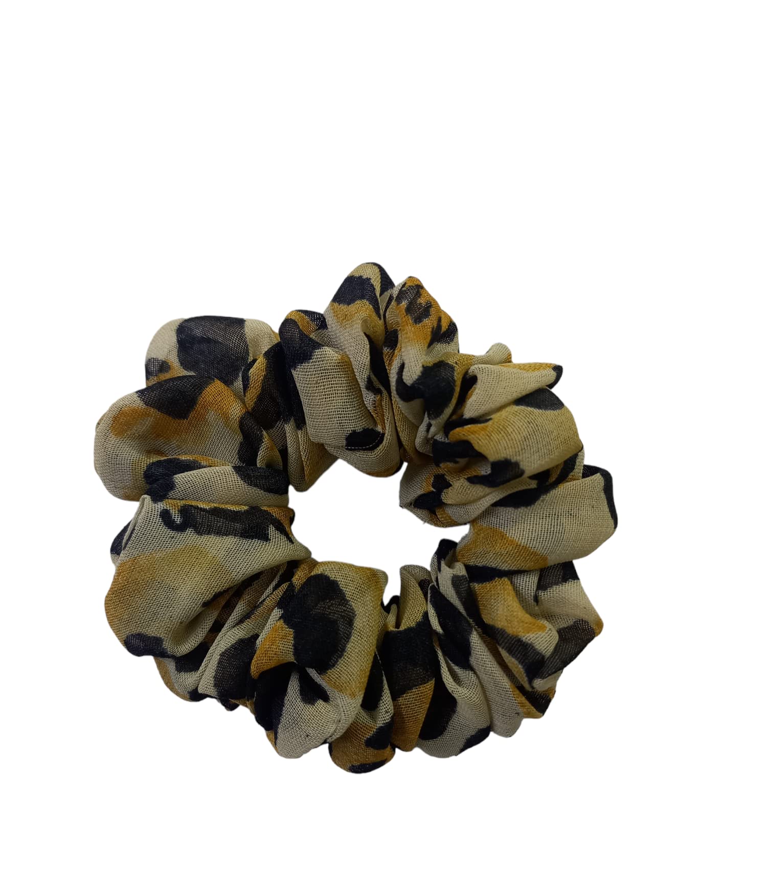 4 Pcs Chiffon Hair Bands - Soft Ponytail Holders & Floral Hair Scrunchies for Women & Girls, Perfect for School, Work, Parties & Everyday Use