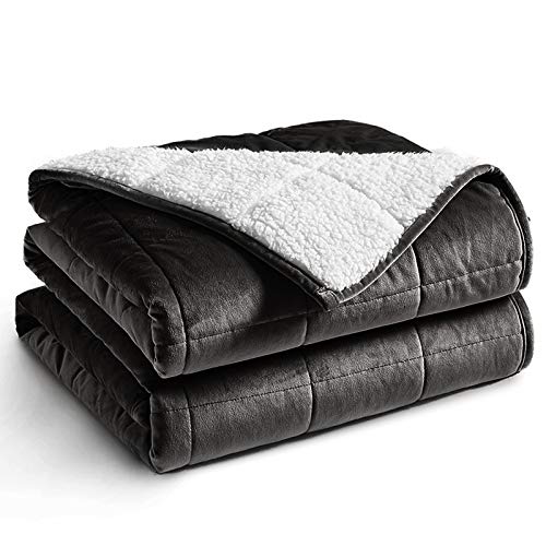 Sherpa Fleece Brown Weighted Blanket
