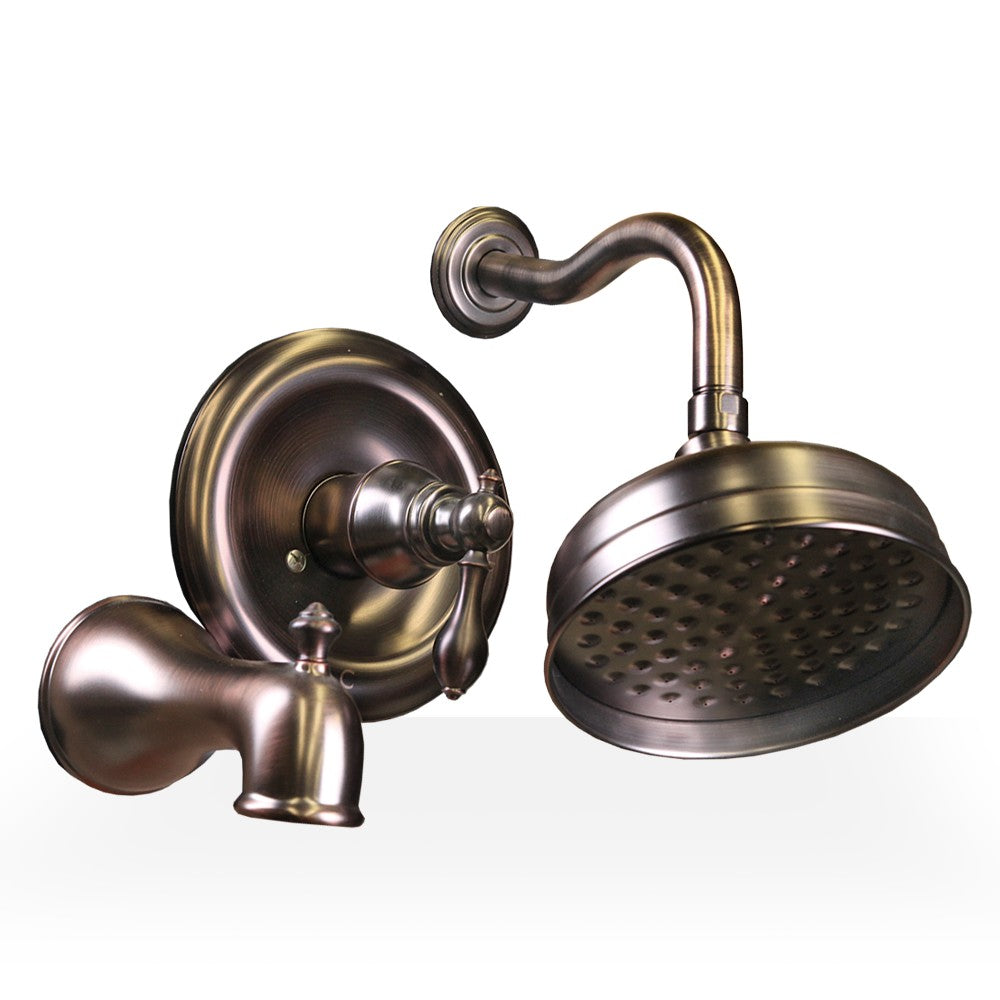 328 Oil Rubbed Bronze Shower Set - Premium Bathroom Fixtures for Modern Homes | Complete Shower System with Rainfall Showerhead, Handheld Sprayer, and Durable Metal Finish