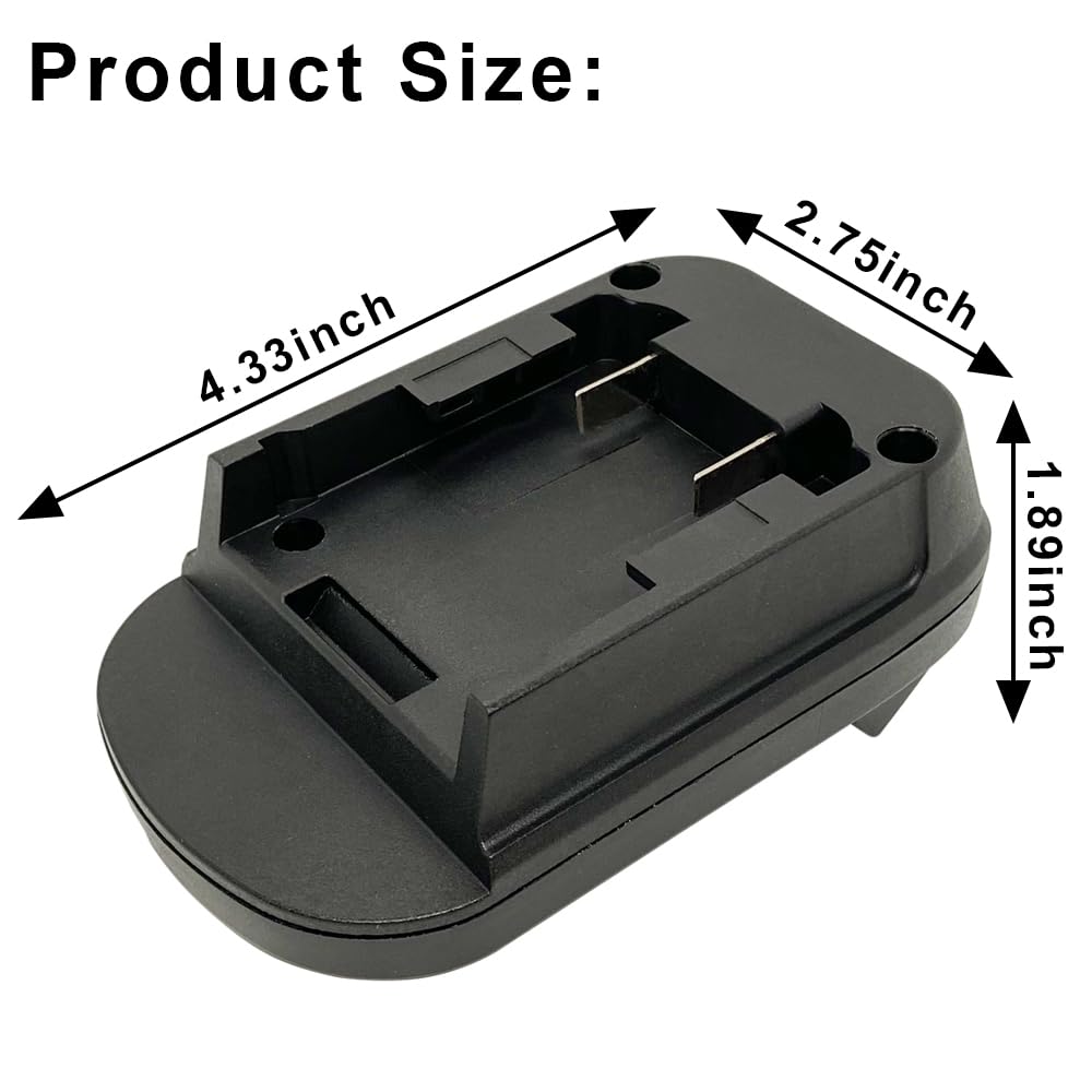Milwaukee M18 to Dewalt 20V Battery Adapter Converter - Compatible with Dewalt Power Tools - Lithium Battery Adapter for Drills, Saws & Power Tools - Workshop & DIY Projects