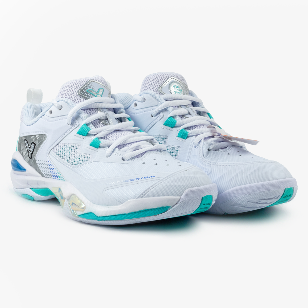 Victor P9200TTY NitroLite Badminton Shoes - White/Green | Lightweight Performance Court Shoes for Men & Women | Perfect for Indoor Badminton, Tennis & Squash Games
