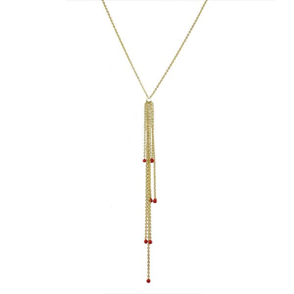 Elegant Tassel Lariat Necklace for Women - Boho Chic Layered Long Y Necklace - Perfect for Parties, Weddings & Everyday Wear