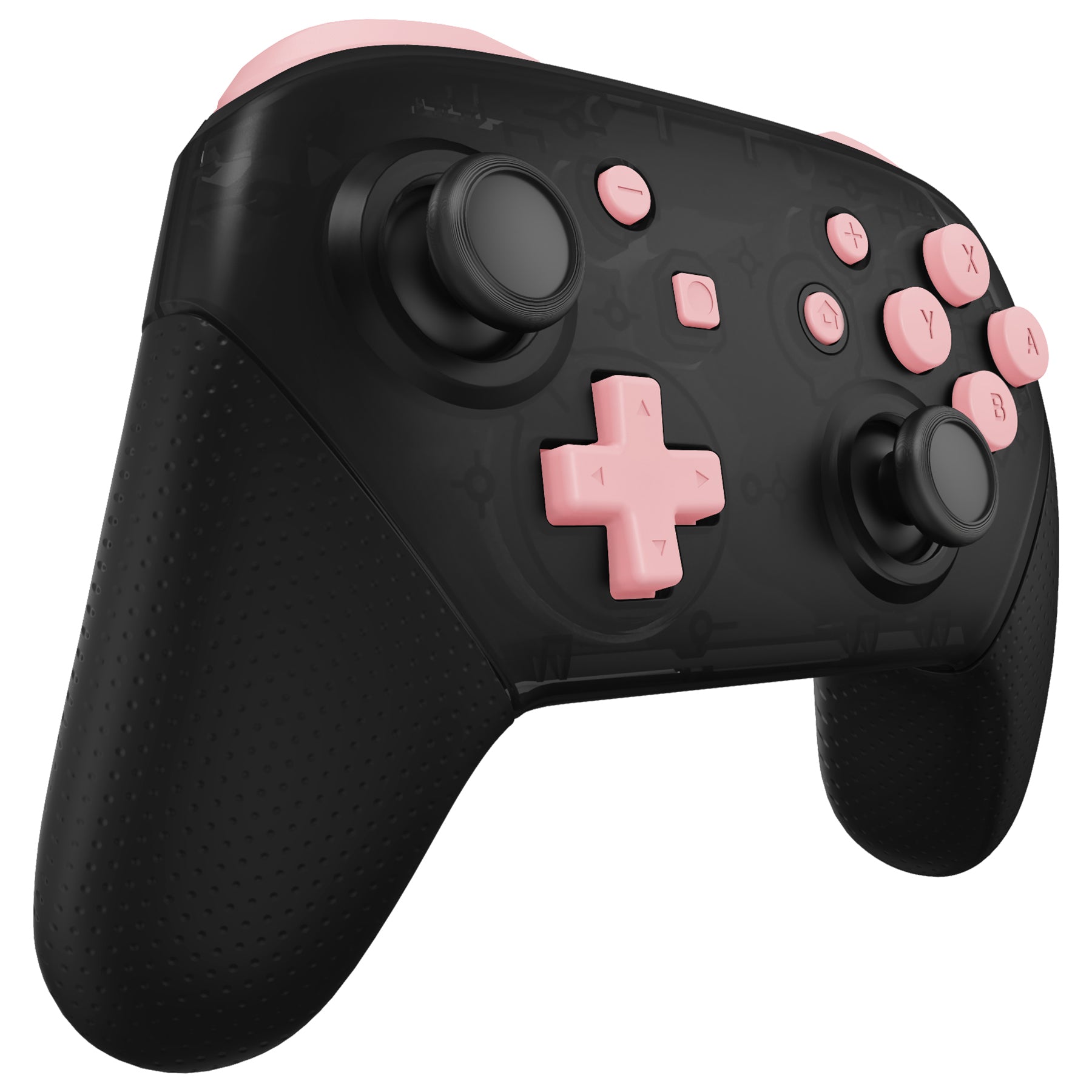 eXtremeRate DIY Replacement Full Set Buttons for Nintendo Switch Pro Controller - Puffy Pink (KRP357) | Customize Your Gaming Experience for Comfort & Style