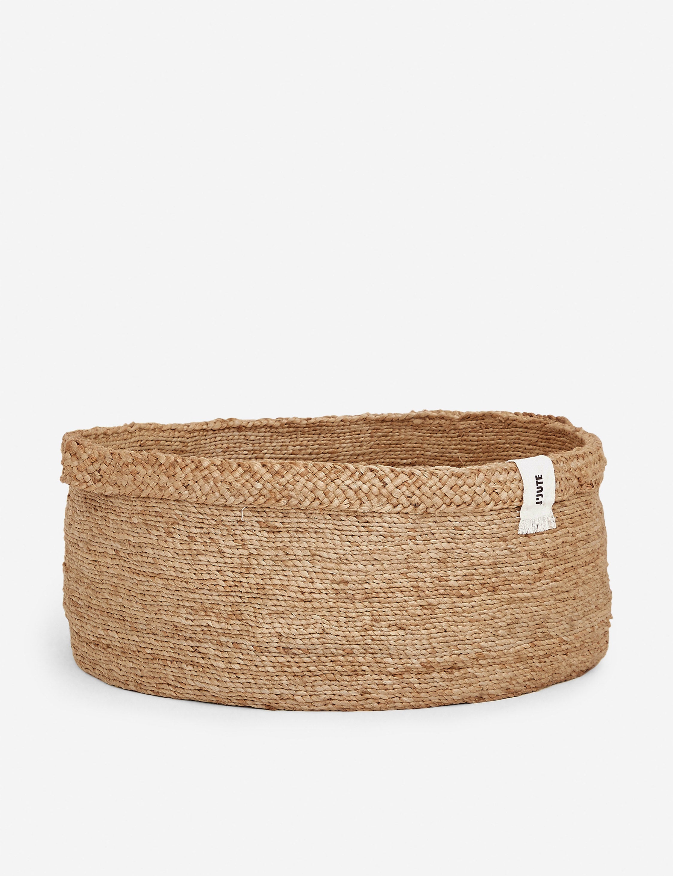 Eco-Friendly Jute Storage Basket by J'Jute - Handwoven Natural Fiber Organizer for Home, Office & Nursery Decor - Perfect for Toys, Blankets & Laundry Organization