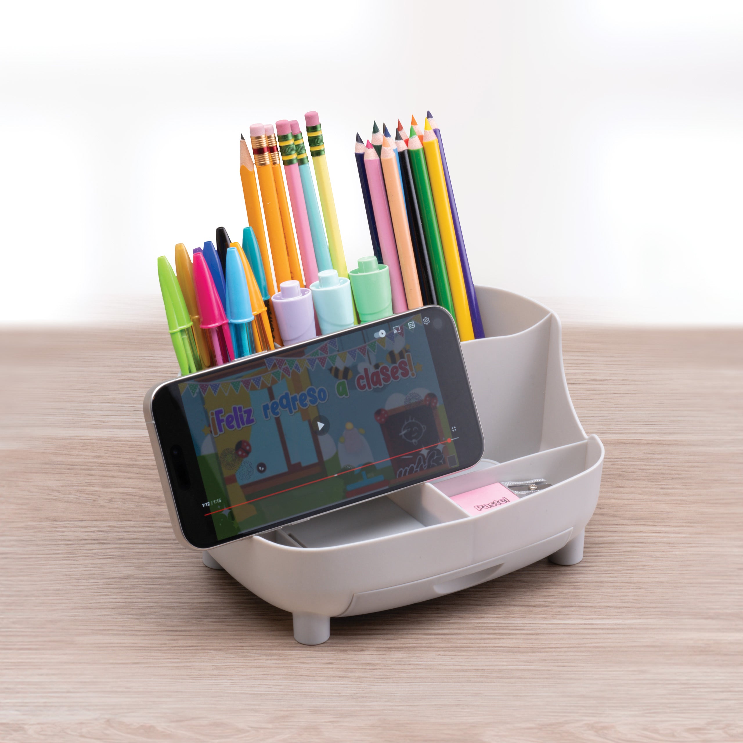 Desk Caddy Organizer - Premium Office Desk Accessory for Pens, Pencils & Supplies | Perfect for Home Office, School & Workspace Organization