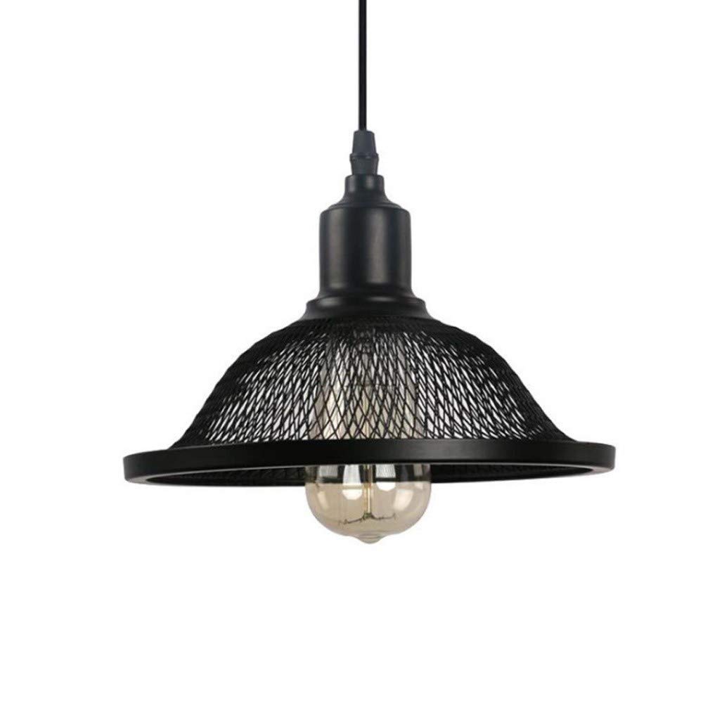 Vintage Industrial Ceiling Lamp - Retro Metal Pendant Light with Iron Cage Lampshade, E27 Bulb Base for Loft, Dining Room & Restaurant Decor | Energy Class A+ | Perfect for Farmhouse, Cafe and Industrial Style Interior Design