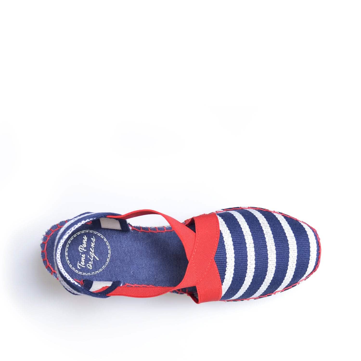 Vegan Striped Cotton Blend Flat Espadrilles for Women - Comfortable Summer Casual Shoes for Beach, Travel & Everyday Wear - Estartit