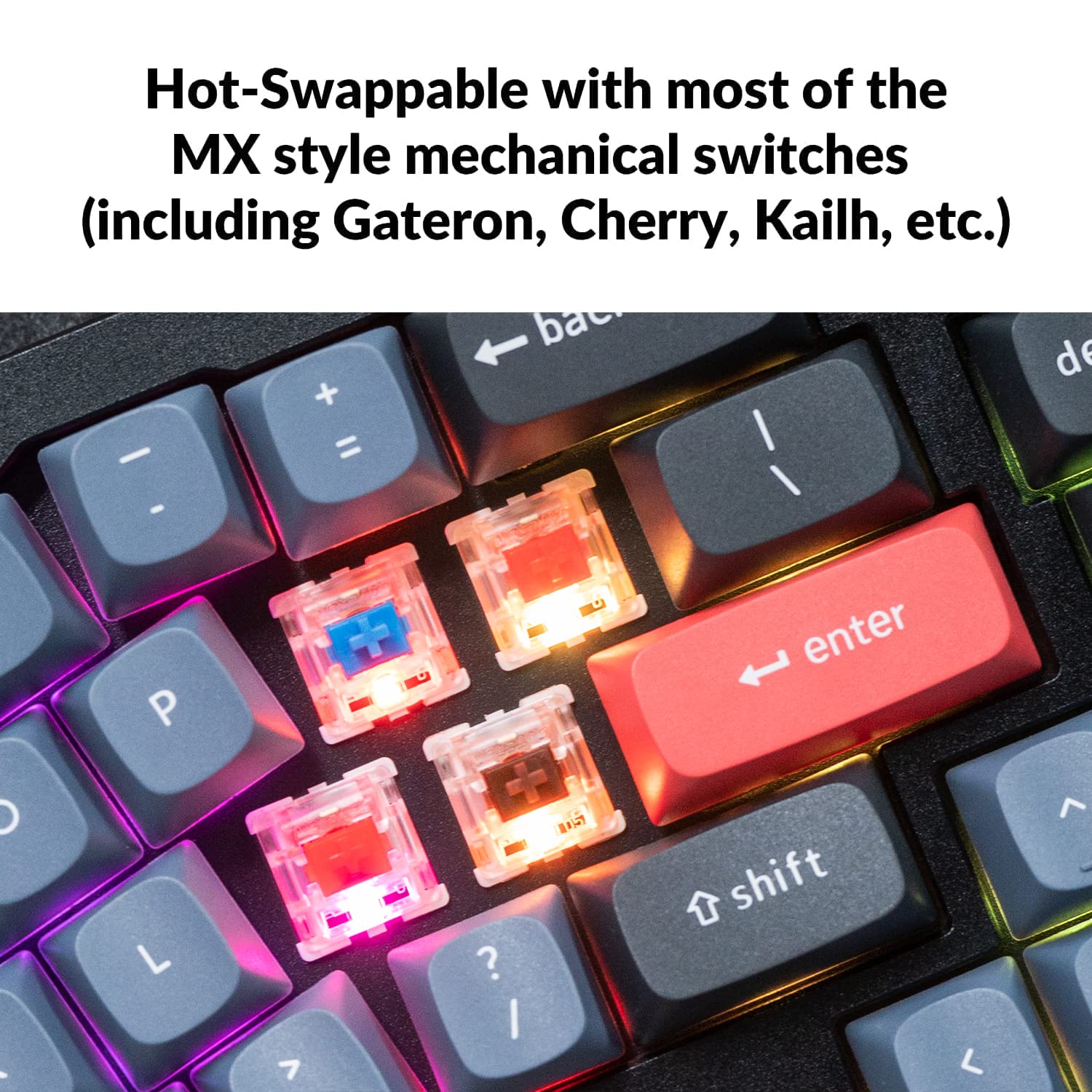 Keychron Q8 Wired Custom Mechanical Keyboard - 65% Alice Layout with Knob, Hot-Swappable Gateron G Pro Red Switches, QMK/VIA Programmable, Double Gasket Design for Mac/Windows/Linux (Black) | Perfect for Typing, Gaming & Office Work