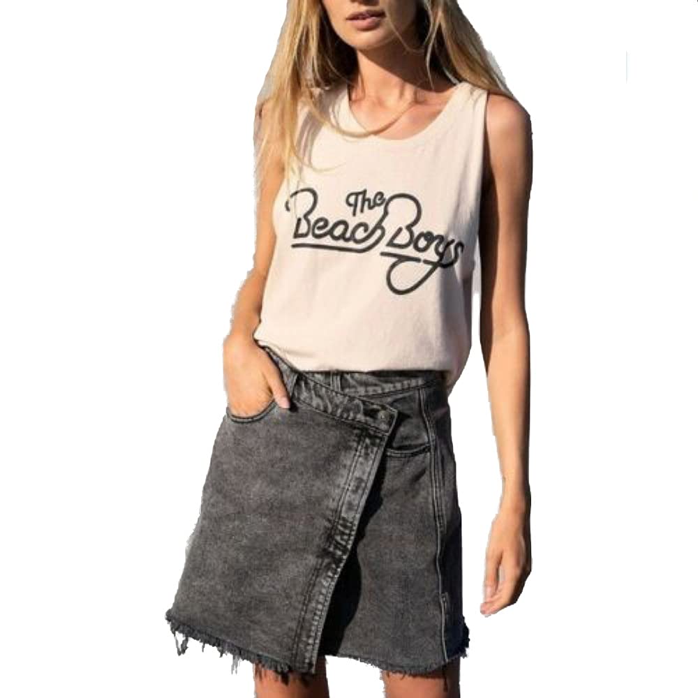 Free People Women's Mini Wrap Skirt - Sulphur Black Size 26 | Boho Chic Summer Skirt for Beach, Vacation & Casual Outfits