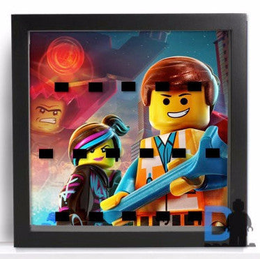 Emmet Frame for The Lego® Movie Minifigures - Display Stand for Lego Collectibles - Perfect for Home Decor, Office Display & Gift Giving