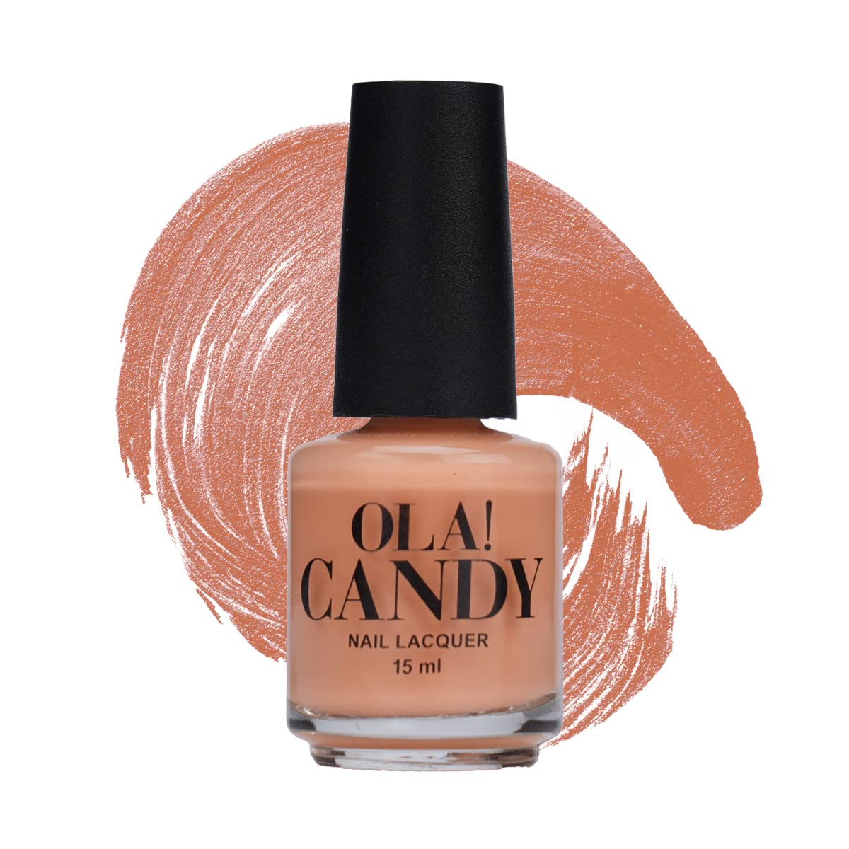 Ola Candy Peachy Keen Nail Polish - 15ml Long Lasting Vegan Nail Lacquer for Women - Perfect for Everyday Wear, Parties & Special Occasions